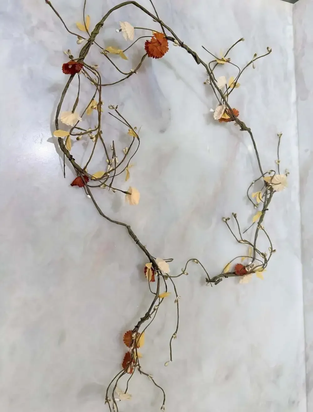 Dried Flowers Garland Fall Floral Decor